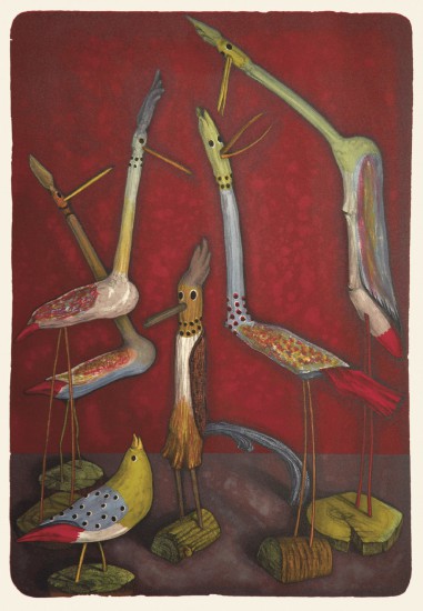 Sejmik II | litografia barwna | 62,3x43cm | 1999